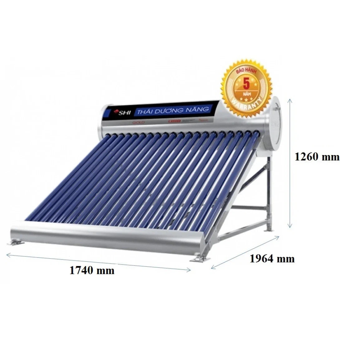 Máy Nước Nóng Năng Lượng Mặt Trời Sơn Hà GOLD Nano 200L Ø58