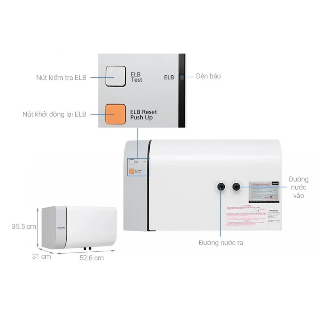 Máy Nước Nóng Panasonic DH-20HBMVW Gián Tiếp