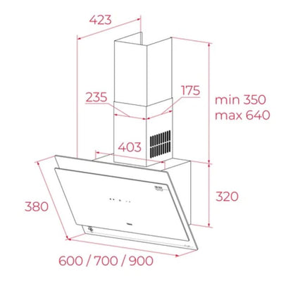 Máy Hút Mùi Áp Tường Teka DVT 68660 TOS VG 112930073