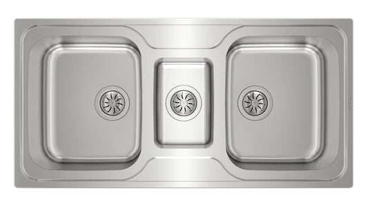 Chậu Rửa Teka Classic 2½B 10119080 2 Hộc Lớn 1 Hộc Nhỏ 1000x500 mm