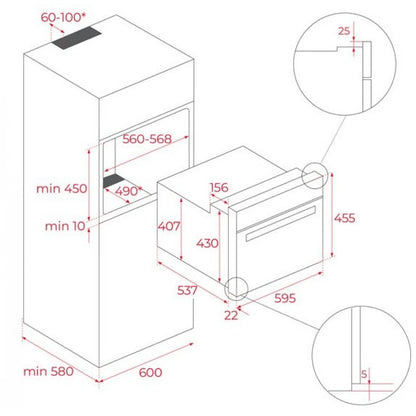 Lò Nướng Teka HLC 844C BK SS 40587602 Lắp Âm