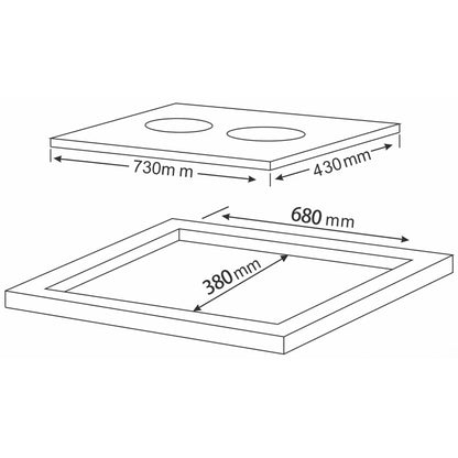 Bếp Từ Teka IBC 7320 D 112510041 2 Vùng Nấu Lắp Âm