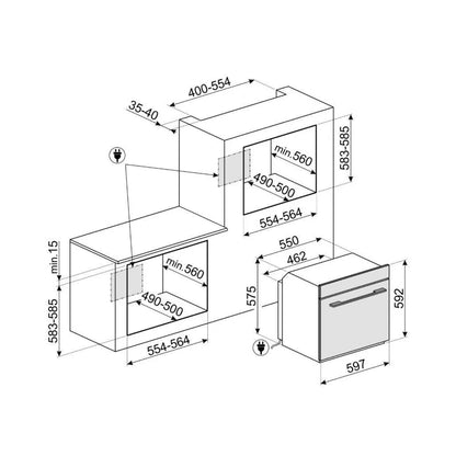 Lò Nướng Hafele SOP6104TPN - Đen 536.64.991 Lắp Âm 79 Lít