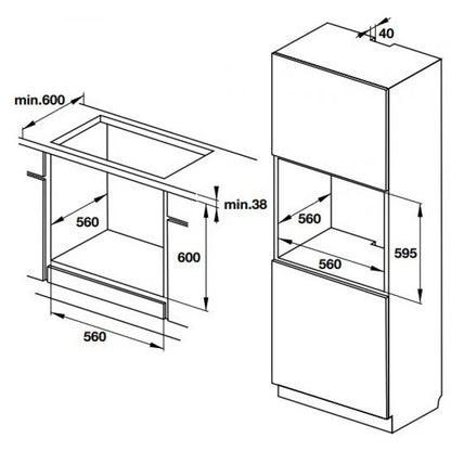 Lò Nướng Hafele HO-K60B 534.05.581 Lắp Âm
