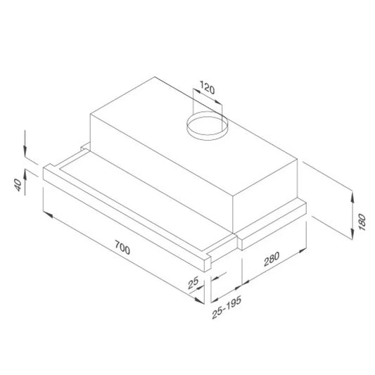 Máy Hút Khói Khử Mùi Malloca K1507 TC Âm Tủ