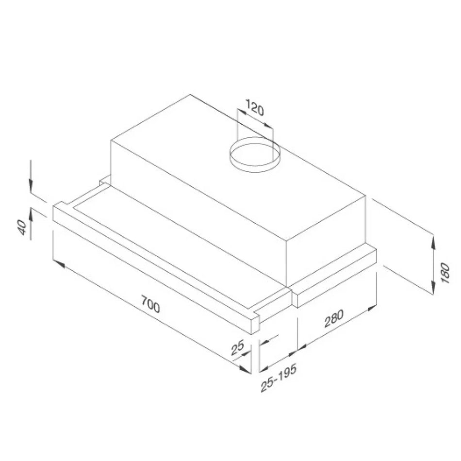 Máy Hút Khói Khử Mùi Malloca K1507 TC Âm Tủ