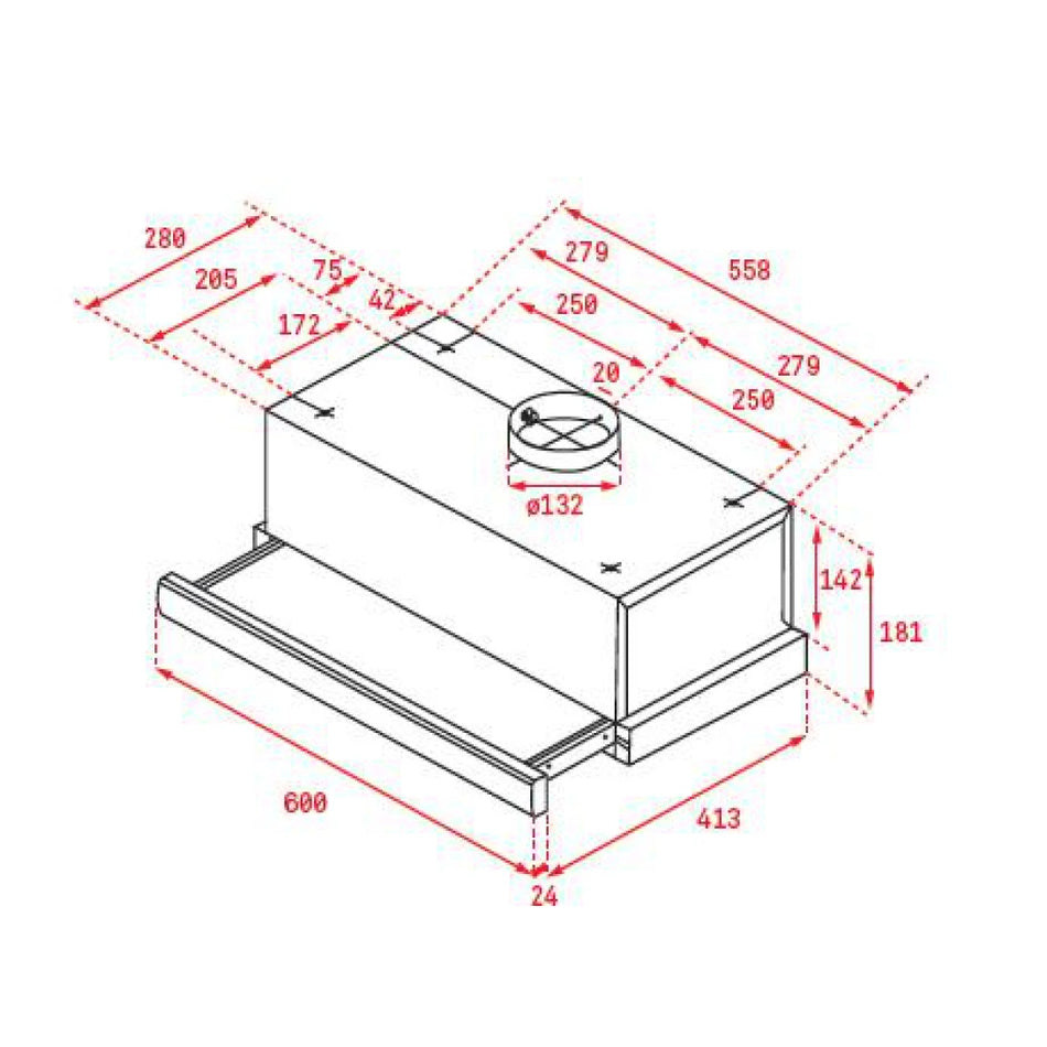Máy Hút Mùi Teka TL 6310 40474250 Âm Tủ - Dạng Kéo