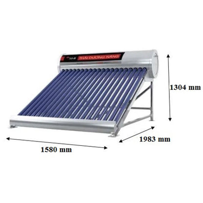 Máy Nước Nóng Năng Lượng Mặt Trời Sơn Hà TITAN Ống Dầu 200L Ø58