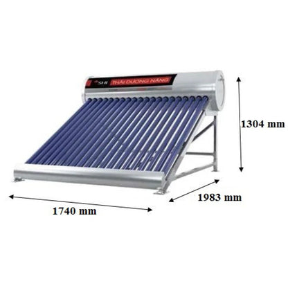 Máy Nước Nóng Năng Lượng Mặt Trời Sơn Hà TITAN Ống Dầu 220L Ø58