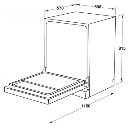 Máy Rửa Chén Hafele HDW-SI60AB 538.21.320 Bán Âm