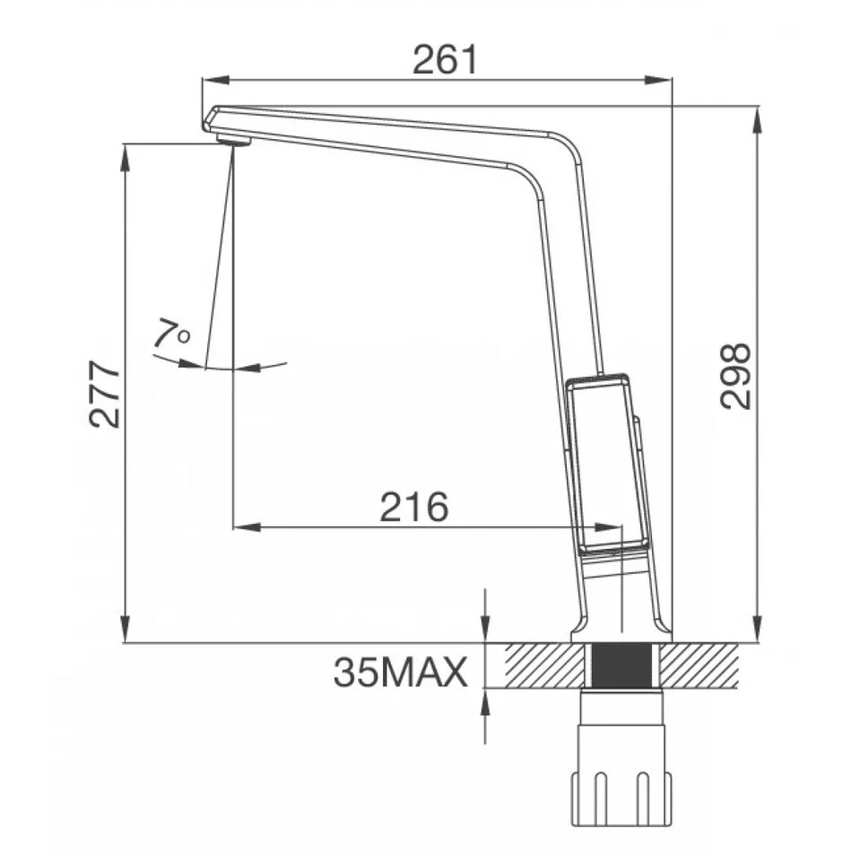 Vòi Bếp Malloca K014C Nóng Lạnh