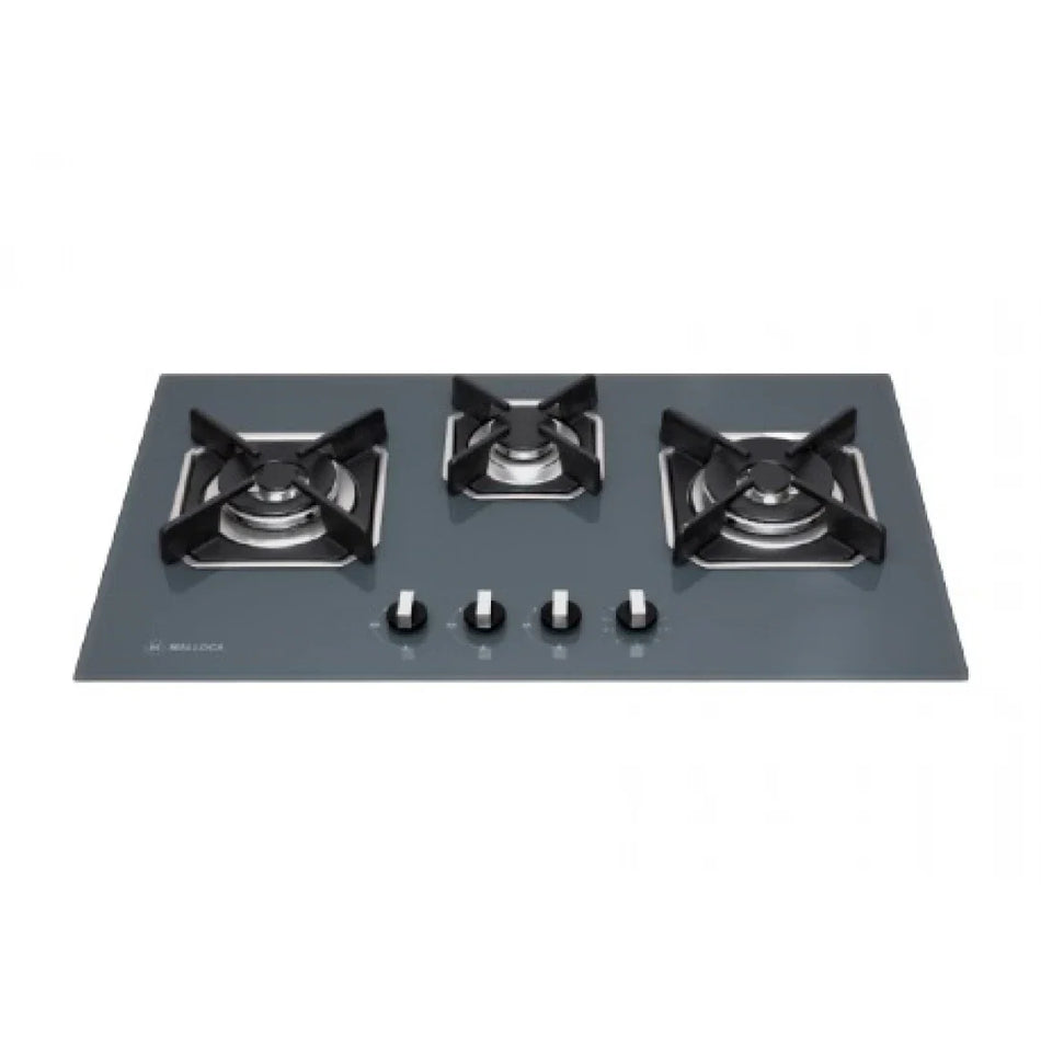 Bếp Gas Malloca AS 9603DG Mặt Kính 3 Vùng Nấu