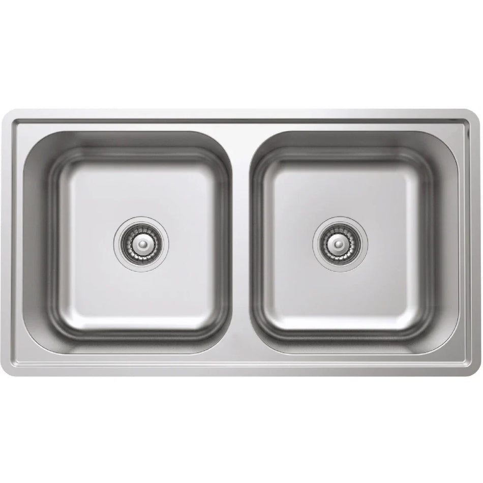 Chậu Bếp Hafele HS20-SSN2R90M 567.20.493 Hai Hộc Inox 304