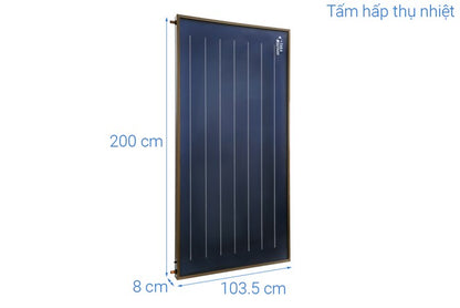 Máy Nước Nóng Năng Lượng Mặt Trời Đại Thành Platinum 150 Lít Tấm Phẳng