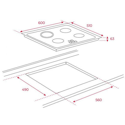 Bếp Điện Teka TZ 6415 40239040 4 Vùng Nấu