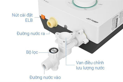 Máy Nước Nóng Panasonic DH-4VP1VW Trực Tiếp Có Bơm
