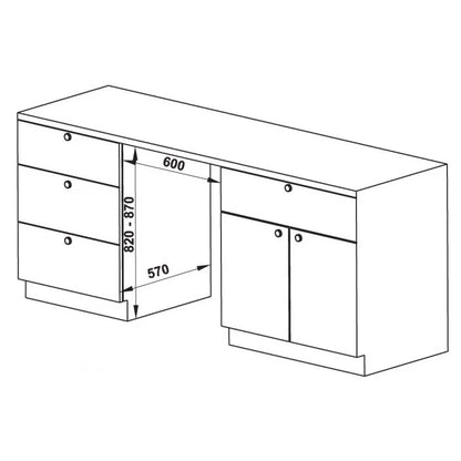 Máy Rửa Chén Âm Toàn Phần Hafele HDW-FI60D 533.23.320