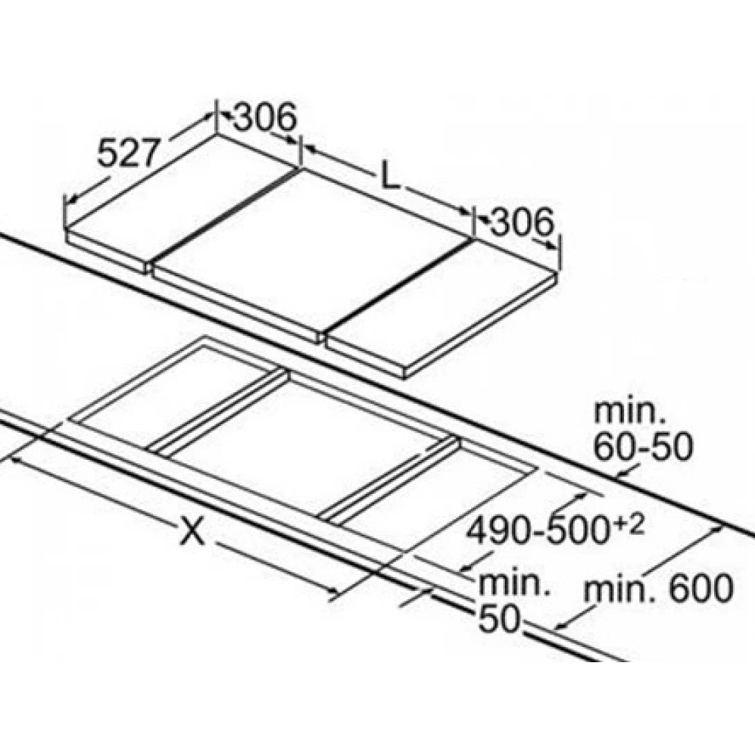 Bếp Điện Từ Bosch PKY475FB1E Nướng Domino Serie 6 - Bếp Việt Pro