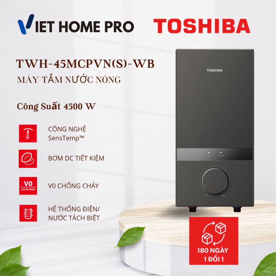 MÁY TẮM NƯỚC NÓNG TOSHIBA TWH-45MCPVN(S)-WB
